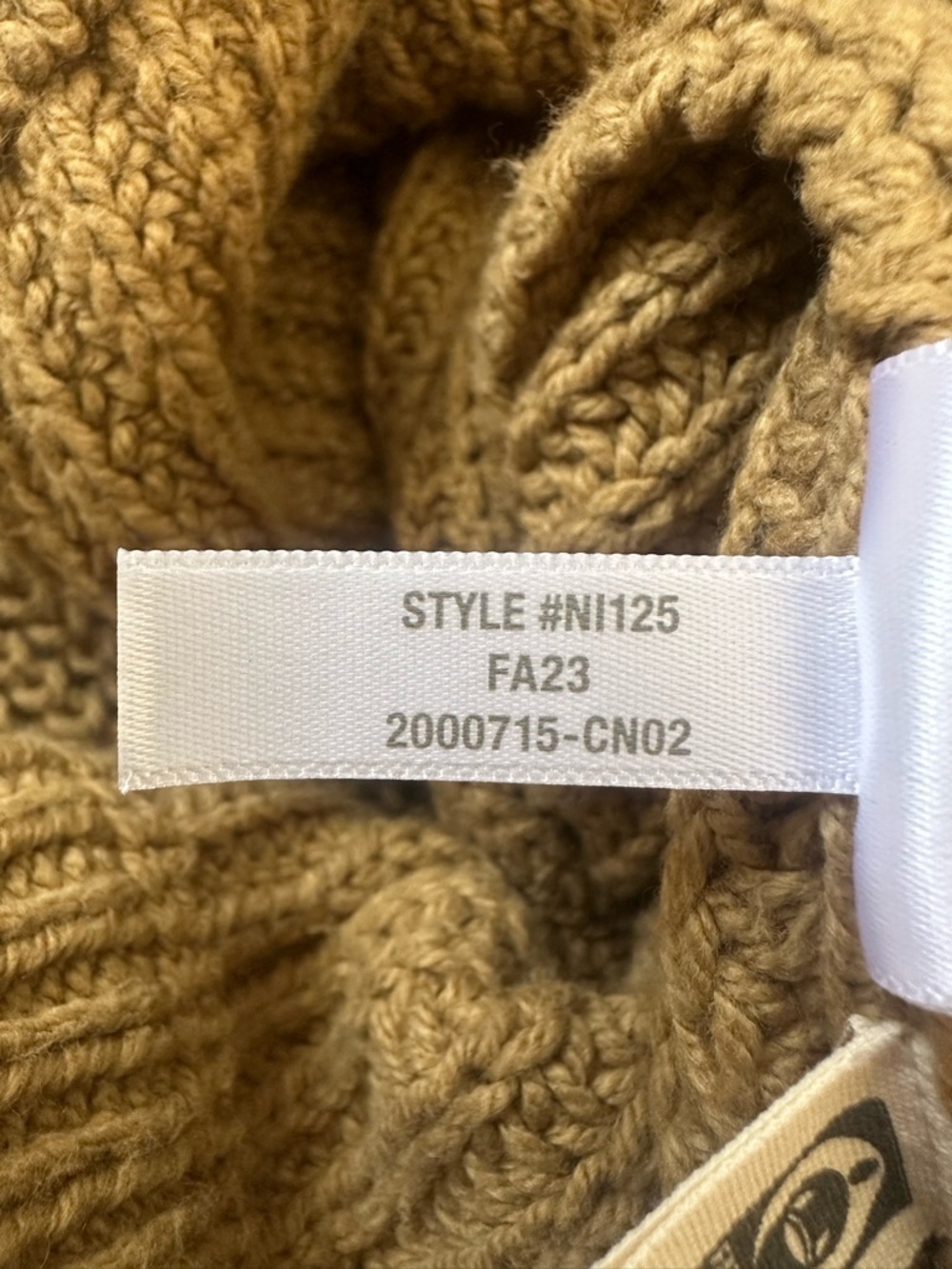 Madewell Sweater Shirttail Cardigan Sweater Single Button Front Knit Tan Sz XL - Picture 8 of 12